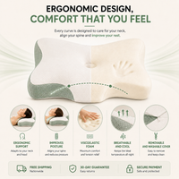 Zyveno Pillow — Ergonomic Memory Foam Pillow