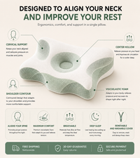 Zyveno Pillow — Ergonomic Memory Foam Pillow